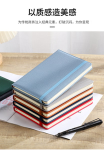 מחברת בד דפוס עבודה פשוט <span class=keywords><strong>notepad</strong></span> a5 עסקים ספר שיא פגישה עם רצועות מותאמות אישית