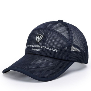 Zomer Volledig Mesh Uitgehold Ademende Sneldrogende Caps Voor Heren Zonnescherm <span class=keywords><strong>Net</strong></span> Caps Baseball Caps Outdoor - Product Image 2