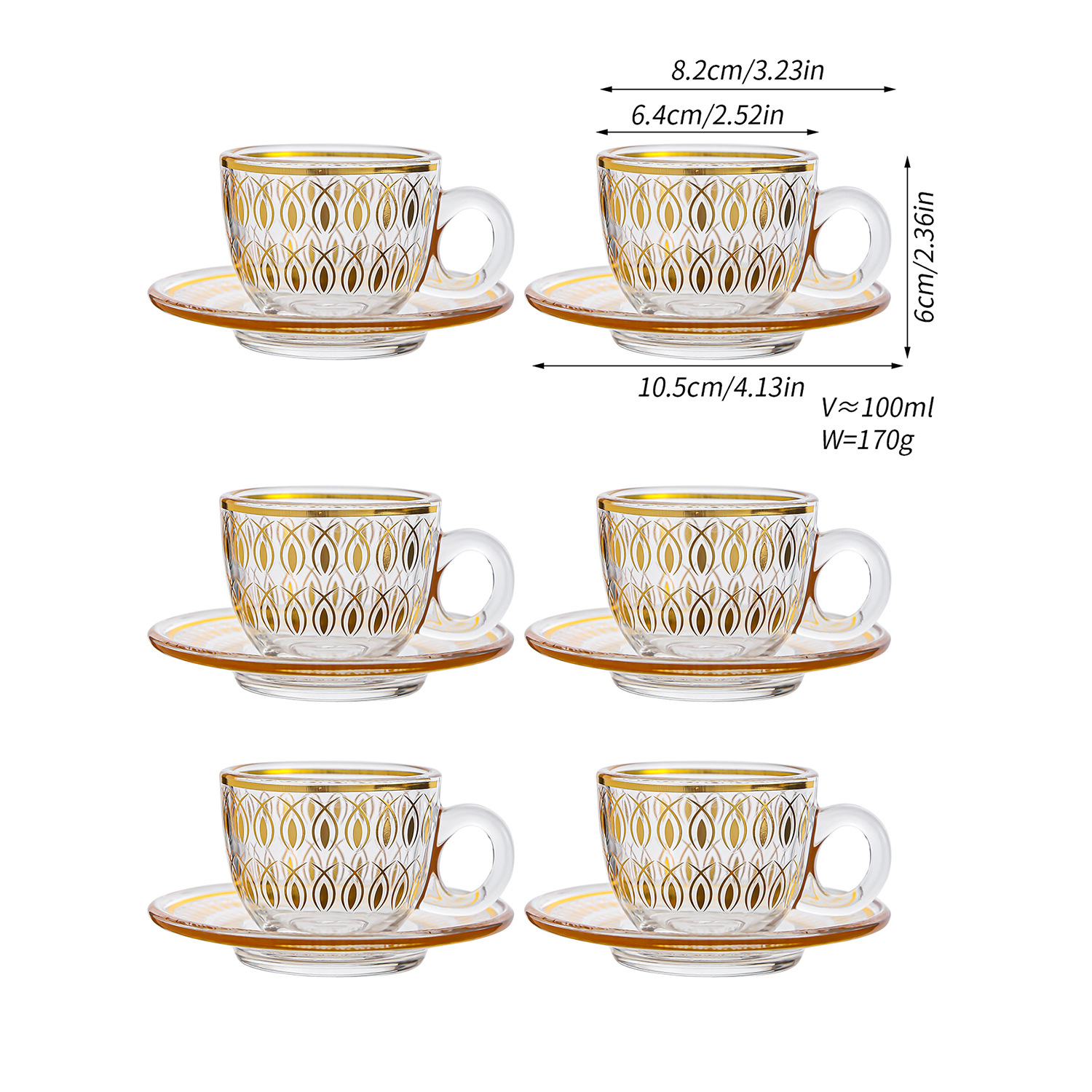 Style K:100ml Glass Fish Set