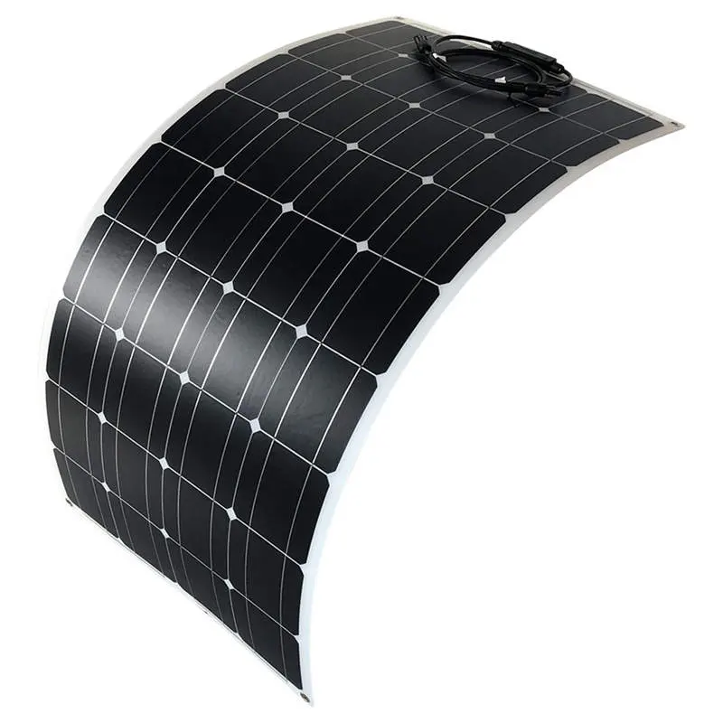 Hiệu quả cao linh hoạt panel năng lượng mặt trời 100 wát 200 Wát 200 Watt ánh sáng PV module cho RV thuyền và mái nhà