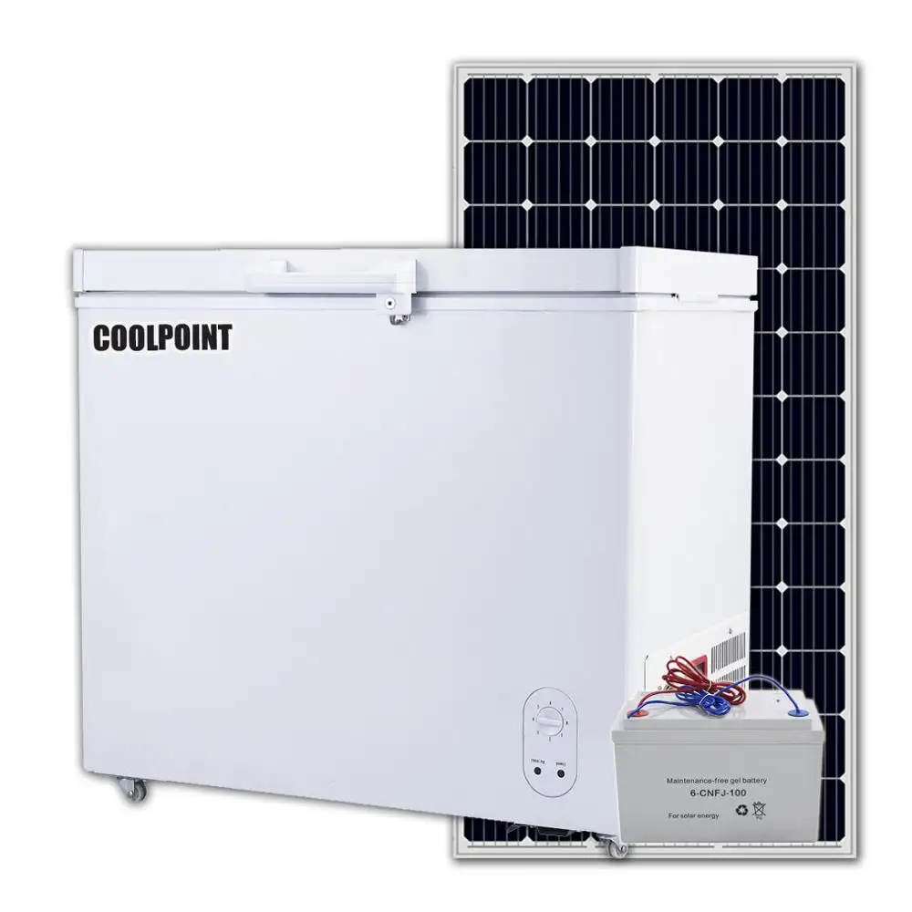 Coolpoint dc 208 litro 12v congelatore congelatore solare utilizzato per casa