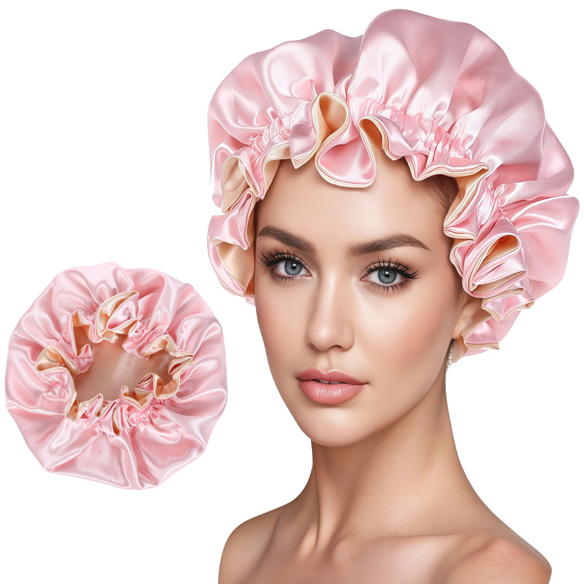 Rose clair avec beige