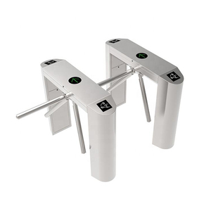 Sistema di controllo accessi RFID semiautomatico tornello a treppiede verticale con braccio a goccia a 3 bracci - Product Image 1