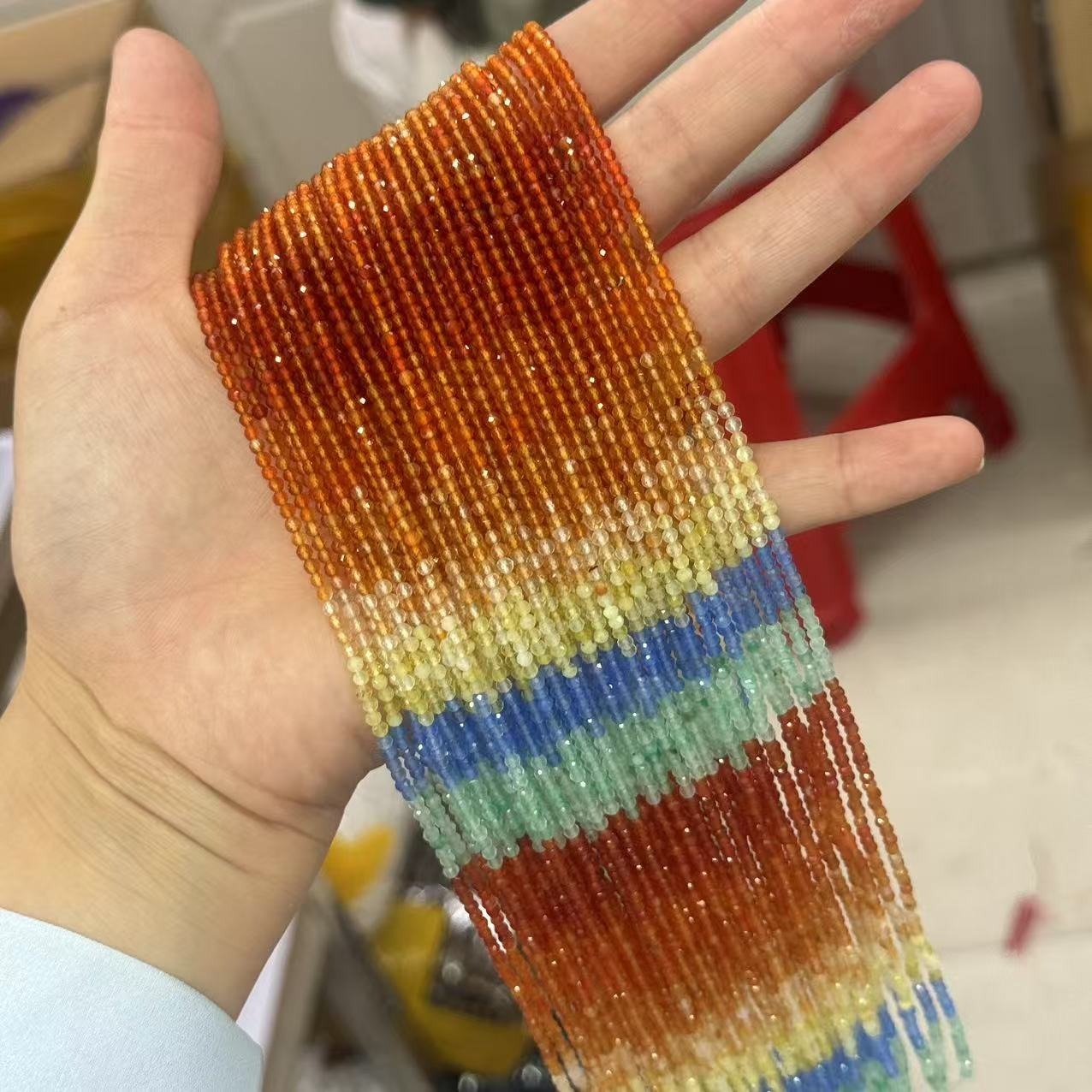 agate colorée