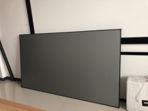 Pantalla de proyector reflectante antiluz Pantalla de proyección Alr de cristal de diamante negro de tiro largo de 150 pulgadas Pantalla de marco fijo - Product Image 4