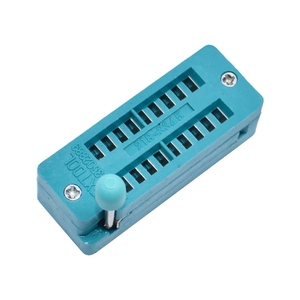 WGZX 14 16 18 20 24 28 32 40 P Pin 2,54 MM verde DIP Universal ZIF Socket prueba soldadura tipo bloqueo asiento ZIF socket - Product Image 3