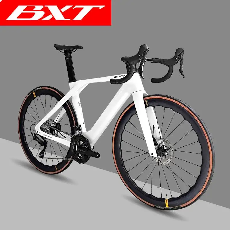 2024 Bxt Đầy Đủ Carbon Đĩa Phanh Xe Đạp Đường Xe Đạp Shimano R7120 24 Tốc độ Đường Xe Đạp Ẩn Cáp Dòng Carbon Đường Xe Đạp