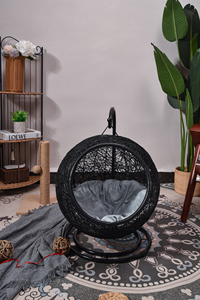 XH Ổ Giường Xoay Cho Chó Mèo Nhỏ Có Đệm, Võng Treo Trong Nhà Ngoài Trời, Hình Giọt Nước, Giỏ Thú Cưng Đứng KD - Product Image 3