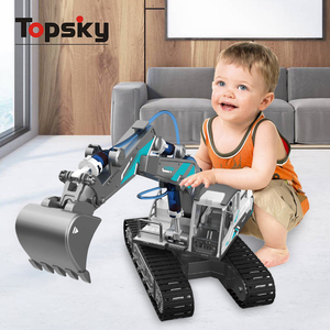 クリエイティブDIY STEMビルディング教育玩具セット木製フラッシュ油圧建設車両子供用パワーエンジニアリング - Product Image 5
