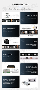 Programmier barer DMX RGB RGBW LED-Streifen 5V 12V 24V DMX512 UCS512B UCS512C UCS512H4L IC Vollfarbpixel-LED-Streifen licht - Product Image 3