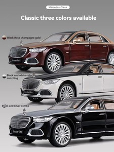 1:24 Scale Diecast <strong>Model</strong> Benz Maybach S680 Metal SUV <strong>Car</strong> <strong>Model</strong> with Sound &amp; Light Pullback Toy Ornament for Decorate - Product Image 4