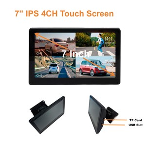 Grabadora de vídeo de 4 canales Monitor DVR Universal Mirror-Link Cámara de respaldo de coche Monitor de pantalla táctil de 7 pulgadas MP5 IPS Camión - Product Image 5