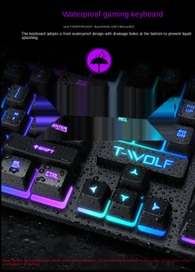 Teclado brillante para juegos con cable USB, 104 teclas, mecánico suspendido, LED retroiluminado, teclados para juegos de arcoíris para PC, ordenador portátil - Product Image 4