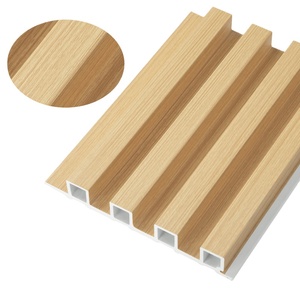 客厅酒店卧室车间健身房公园别墅竹防水木塑墙板凹槽设计 - Product Image 5