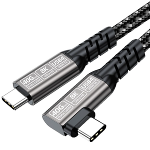 Thunderbolt4 tip C için 2M USB4 kablosu 40Gbps 240W hızlı şarj kablosu Thunderbolt3 USB C veri transferi M.2 SSD kablosu 8K - Product Image 1