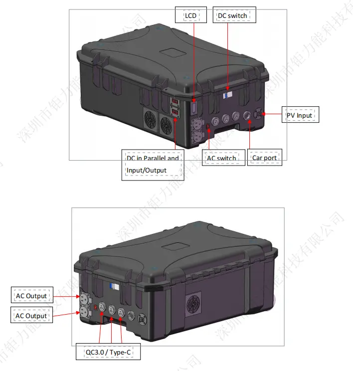 Shenzhen Hoge Kwaliteit Nieuwe Product Trolley Box Prijs Pure Sinusgolf Draagbare Krachtcentrale