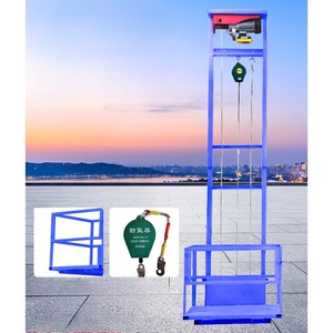 Electric Hydraulic Lifting <strong>Platform</strong> Guide Rail <strong>Loading</strong> <strong>and</strong> <strong>Unloading</strong> Elevator Small Household <strong>Warehouse</strong>