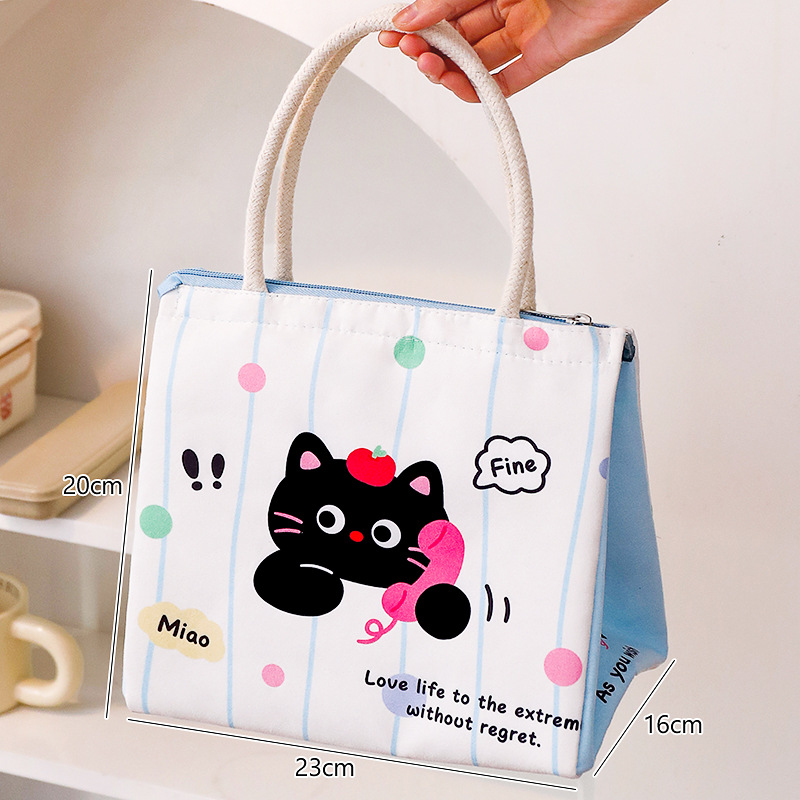 Sac isotherme - blanc cassé avec un bout en forme de chat