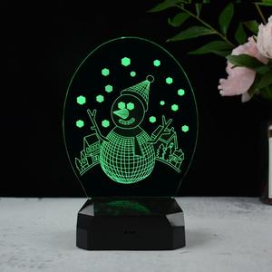 מותאם אישית חמוד 3D אשליה DIY לילה אור אשליה אקריליק לילה מנורת תמלילים ריק Led לילה אור בסיס 3D תיבת 40 מודרני מקורה
