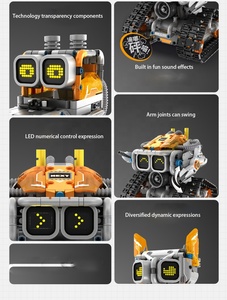 3 in 1 elektrische Fernbedienung MOC Puzzle Kleinteil chen Roboter Bausteine Master STEM Programmier modell Spielzeug - Product Image 5