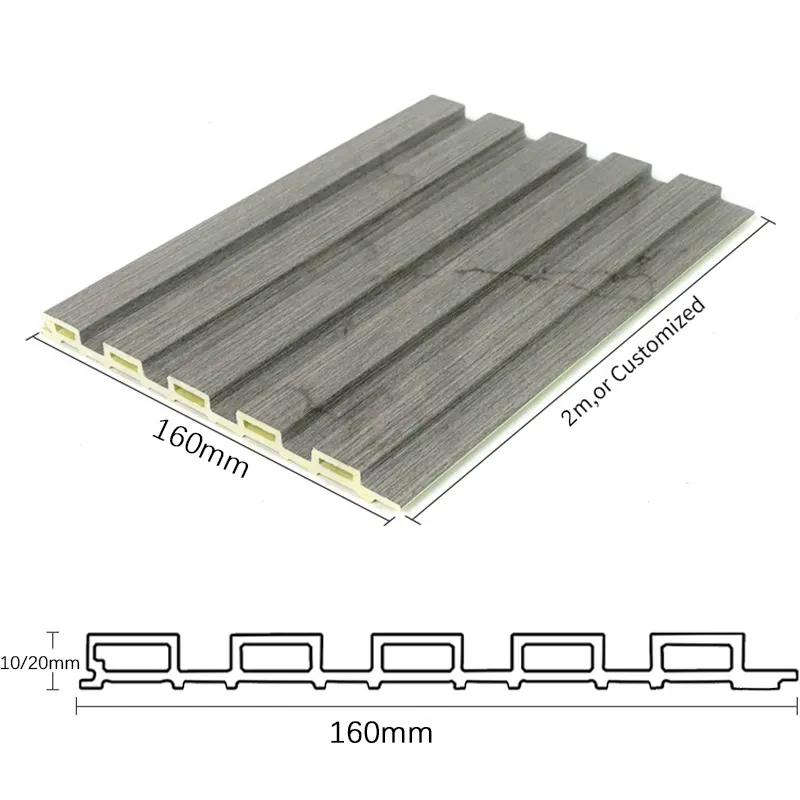 Muhammad dekorasi Interior kayu Panel dinding bergalur kayu dekoratif salju Panel dinding