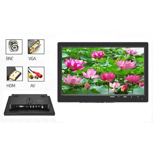 10,1 pulgadas TFT LCD con VGA HDTV AV BNC USB para PC de seguridad CCTV salida de Audio RCA de vídeo amigo DK estilo del soporte de entrada USB
