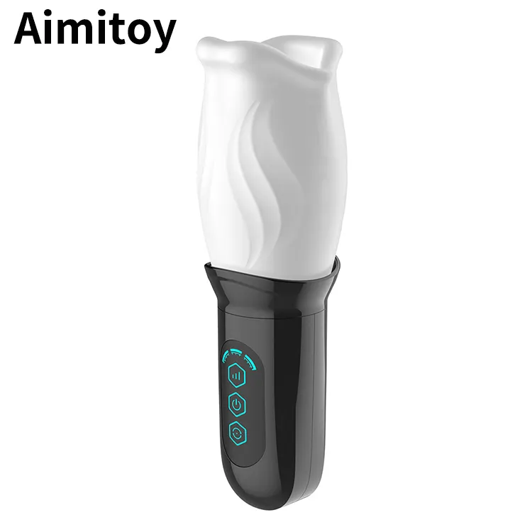 Aimitoy-juguetes sexuales para hombres adultos, Copa masturbadora, 10 modos de vibración, silicona suave, Garganta Profunda, Vagina, bolsillo