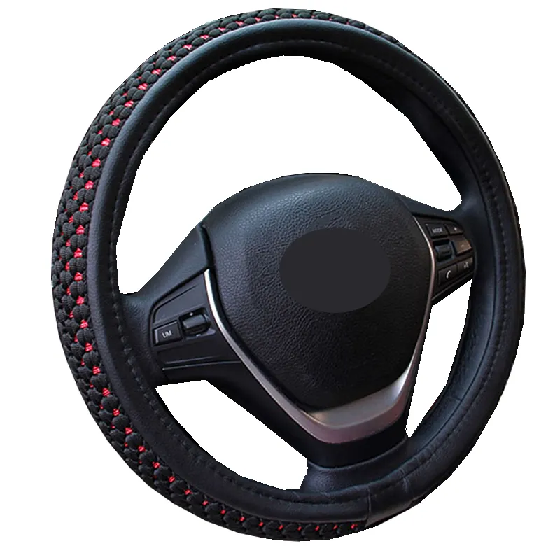 Auto Accessories 38CM Ice Silk Non-slip Protective Car Steering Wheel Covers