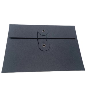 Benutzer definierte Einladungen Verpackung Recycling papier Umschlag Knopf String Verschluss Wasserdicht NEU Design Benutzer definierte recycelte Geschenk umschlag - Product Image 1