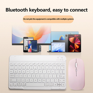 Outemu SY33 10 pulgadas Mini inalámbrico RGB LED retroiluminación estilo tijera Combo para Bluetooth e interfaz USB para computadora portátil y teléfono-Nuevo