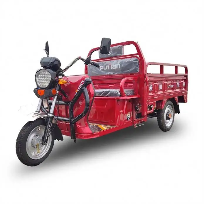 Putian Closed Electric Motorised Cargo Trike 300Cc Tricycle For Passenger
