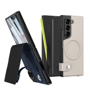 Z kat için 5 6 kılıf kılıf ayrı kabuk için galaxy kat 6 cep telefonu kılıfı Z katlanır 6 arka kapak manyetik toka - Product Image 3