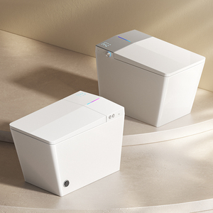 Square Shape Automatic Ceramic <strong>WC</strong> Water Closet Bathroom Floor Mounted Intelligent Smart Toilet Commode for Home