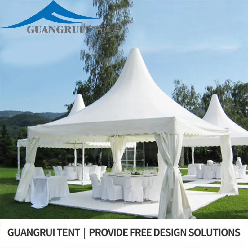 2024 Guangrui Luxe Zware Brandvertragende Pvc Grote Bruiloft Tenten Voor 500 Mensen Evenementen Wit Merk Tent Te Koop