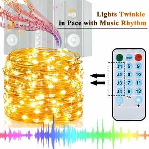 10M USB Sound aktiviert LED Musik String Light Garland Weihnachts dekor 8 Funktion Party Holiday Lighting - Product Image 2