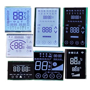 Tamaño personalizado 7 segmentos 3 4 5 6 10 12 dígitos Tn Fstn Va Lcd pantalla táctil termostato Lcd para controlador de temperatura pantalla Lcd
