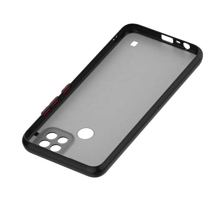 Scratch Resistant Smoke Matte case Black Transparent Phone Back Cover for Realme C65 C67 C53 C51 C25s C31 12X 12 Pro Plus