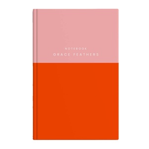 LABON-Cuaderno con impresión personalizada, libreta con diseño de bloque de color, nombre personalizado - Product Image 1