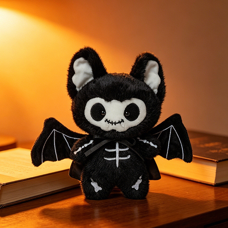 Set Halloween - pipistrello, teschio, gattino nero - 23 cm