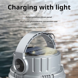 Di động năng lượng mặt trời LED cắm trại đèn có thể điều chỉnh độ sáng có thể sạc lại câu cá đèn lồng cho đi bộ đường dài leo núi lặn & sử dụng khẩn cấp - Product Image 5