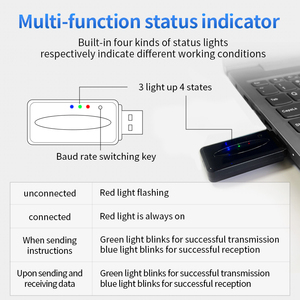 Módulo Bluetooth maestro para PC, conexión USB a convertidor de adaptador de serie Bluetooth para todos los módulos esclavos de la serie 2, Serie 2, 1 unidad, 2 unidades, 1 unidad - Product Image 5