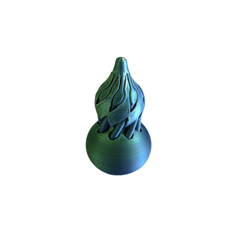 Calabaza Espiral Degradado Azul Verde 7CM