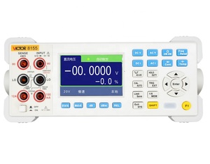 维克多8155 USB自动量程DC交流1000V 10A频率200Hz-20 mhz仪表5 1/2数字台式真有效值数字万用表