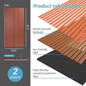 सजावटी खरीद परफोर्टेड लकड़ी संगीत स्टूडियो 3 डी स्टूडियो स्लेट लकड़ी के छत फोम को महसूस किया - Product Image 4