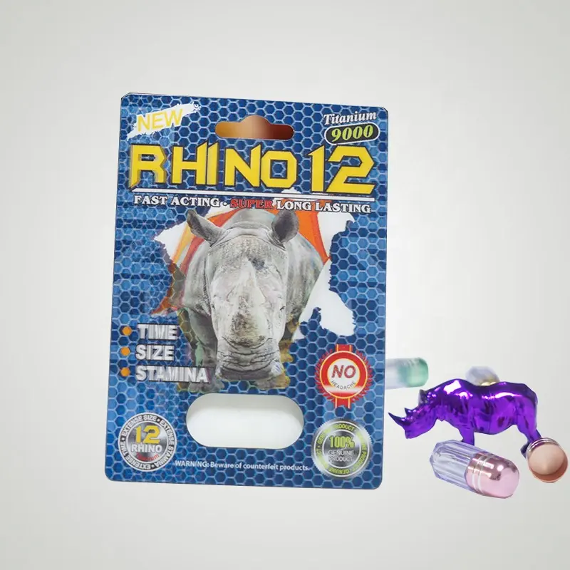 Isplay-Pastillas sexuales de miel para hombres, pastillas de rinoceronte con impresión lenticular 3D
