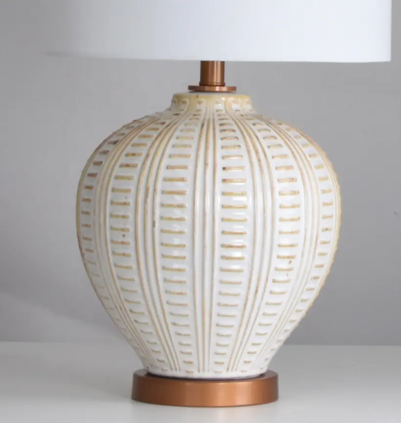 Lâmpada de mesa de cerâmica usb, antiguidade, decoração da casa, convidado, hotel, luminária de mesa