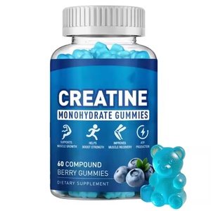 Sıcak Vitamin diyet takviyesi kreatin monohidrat şeker sakızlı kreatin hidroklchloride Gummies enerji desteği kas büyümesi için