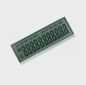 Schermo 7 segmenti pannello Odm bianco personalizzato Va Lcd lettere vetro Tn Display calcolatrice digitale positivo - Product Image 1