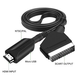 Adaptador de cable HDMI a SCART RGB CVBS, convertidor exclusivo de Audio y vídeo PAL NTSC para TV, DVD, STB, señal, conversor de vídeo exclusivo de 1080P - Product Image 3
