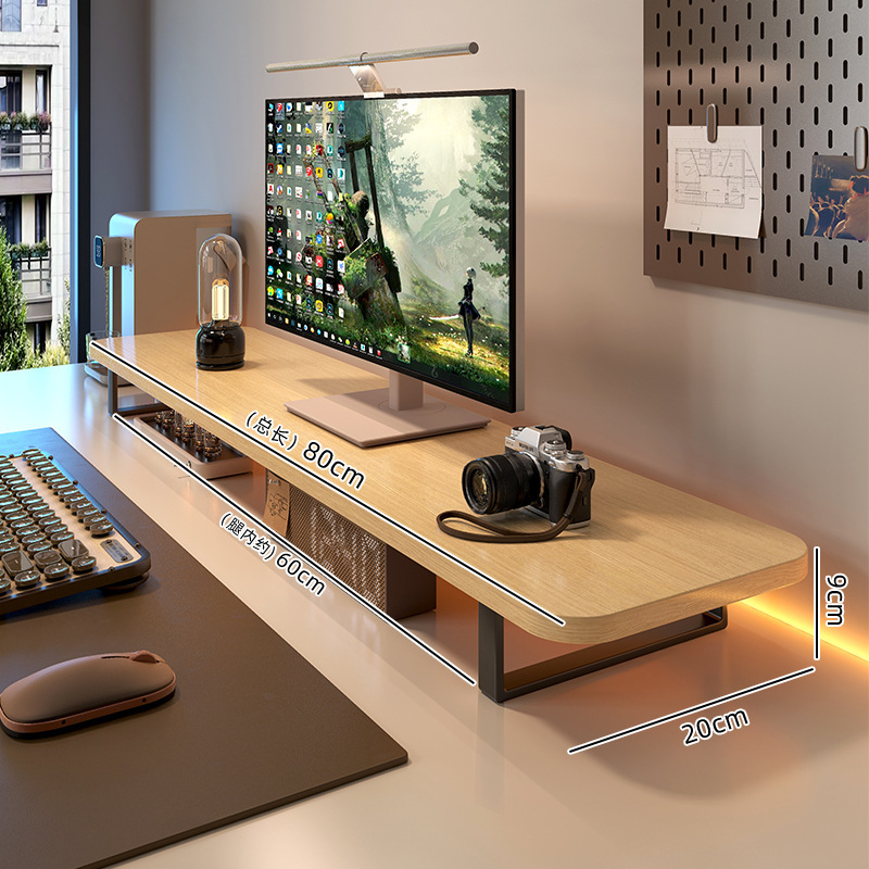 รุ่นมาตรฐาน - สีไม้ธรรมชาติ 80*20*9ซม